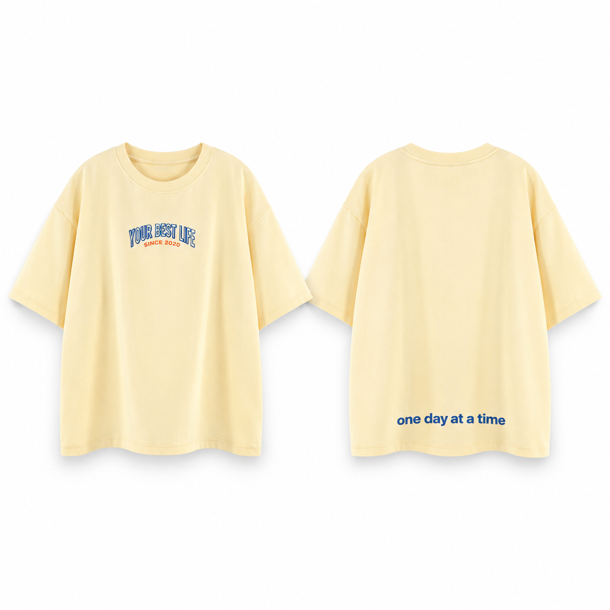 Creamy Yellow Your Best Life Retro