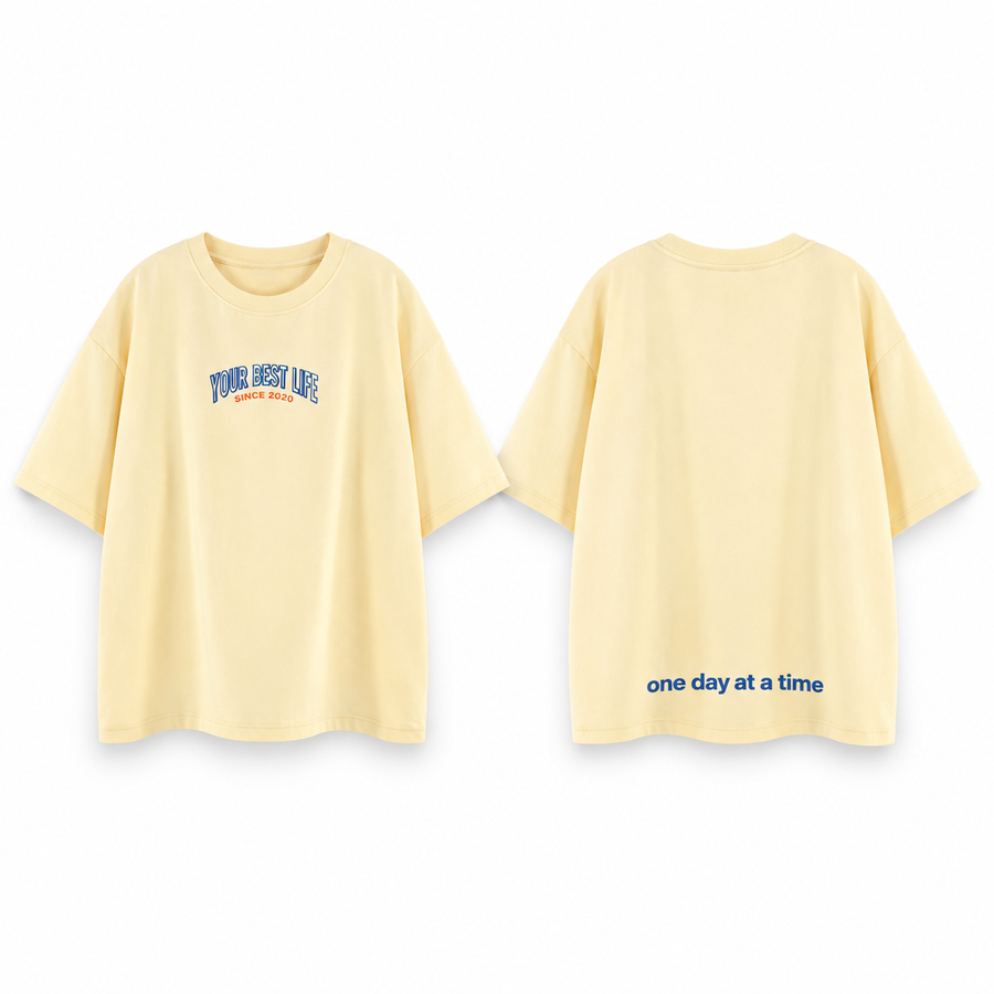 Creamy Yellow Your Best Life Retro