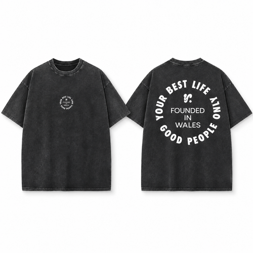 Acid Black Founded In Wales Unisex T