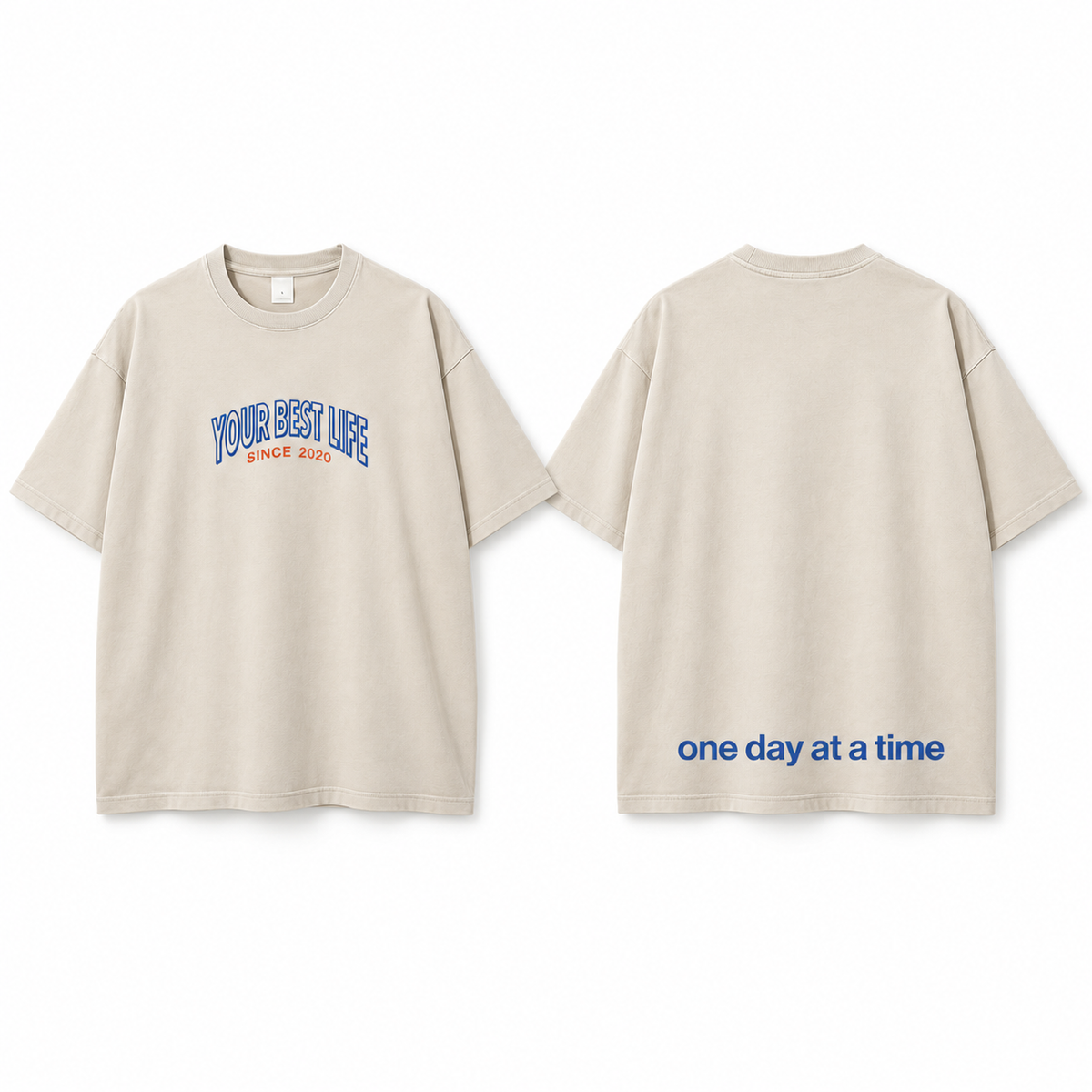 Off White Your Best Life - One Day At A Time Unisex T