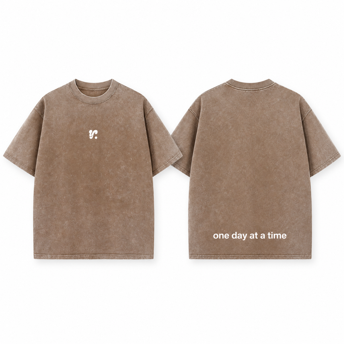 Taupe One Day At A Time Unisex T