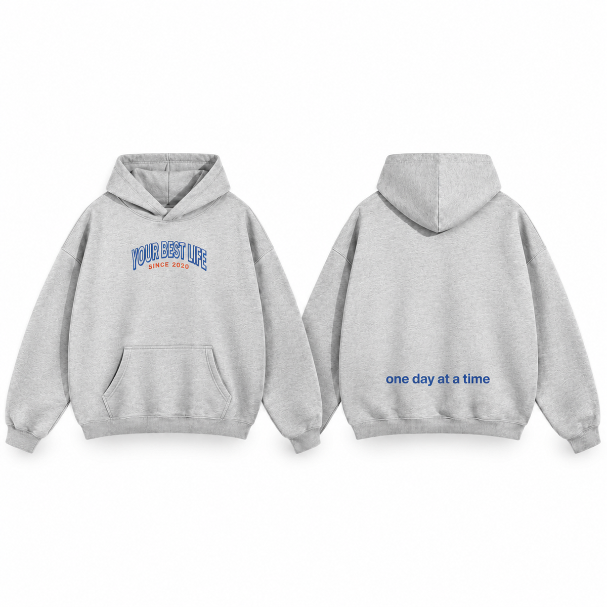 Grey Your Best Life - One Day At A Time Hoodie