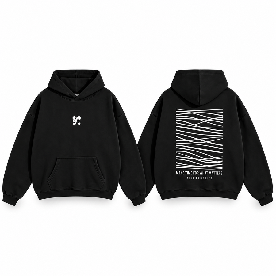 Black Make Time For What Matters Hoodie