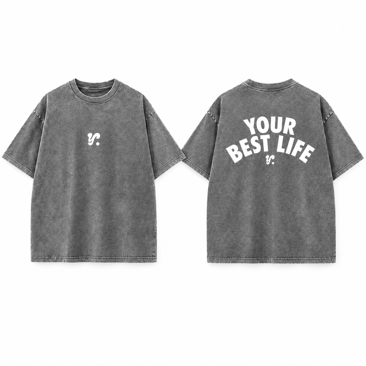 Acid Grey Your Best Life Unisex T