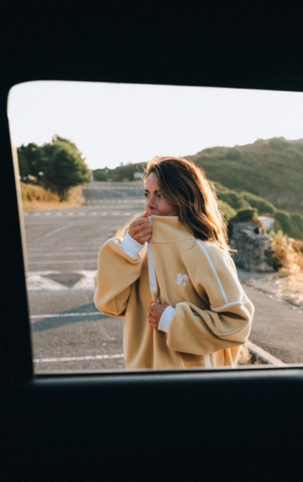 1/2 ZIP FLEECE IN YELLOW