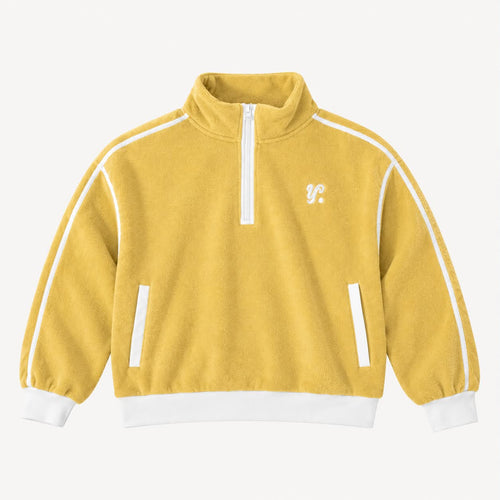 1/2 ZIP FLEECE IN YELLOW